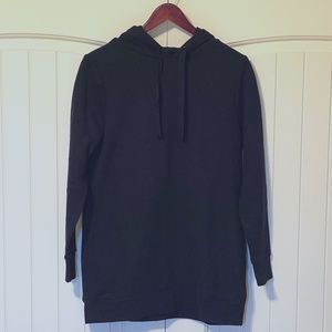 A New Day Hooded Black Tunic Sweatshirt | Women's Large